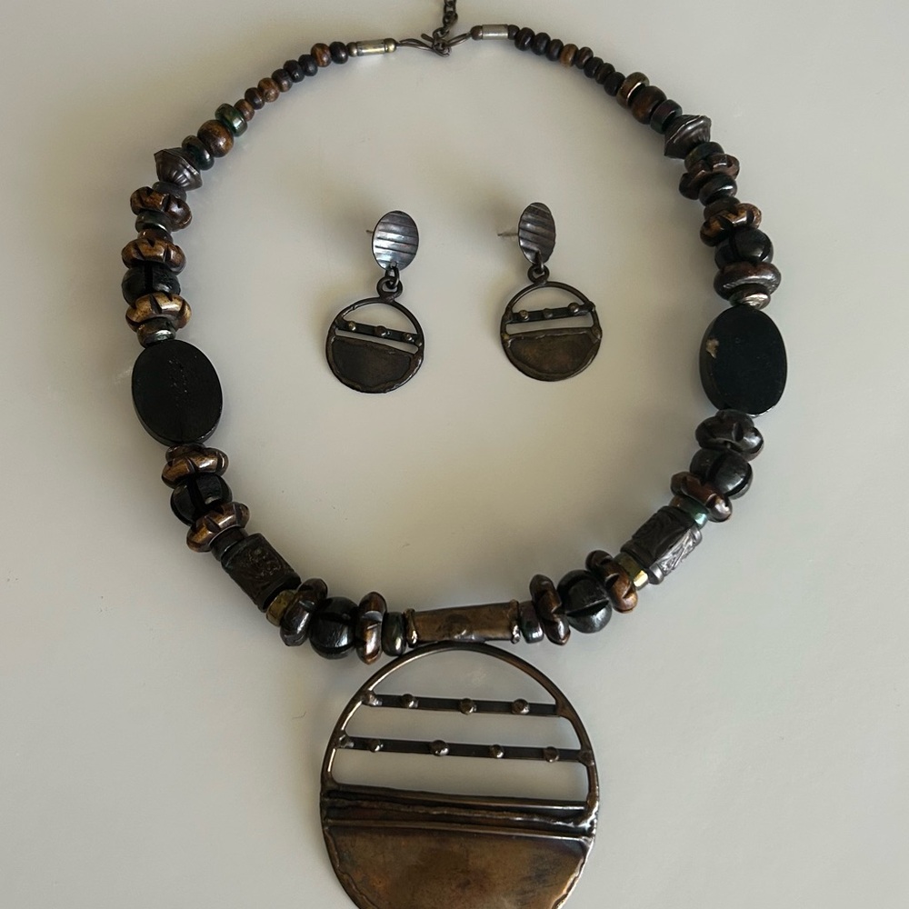 Statement Piece Necklace and Earring Set